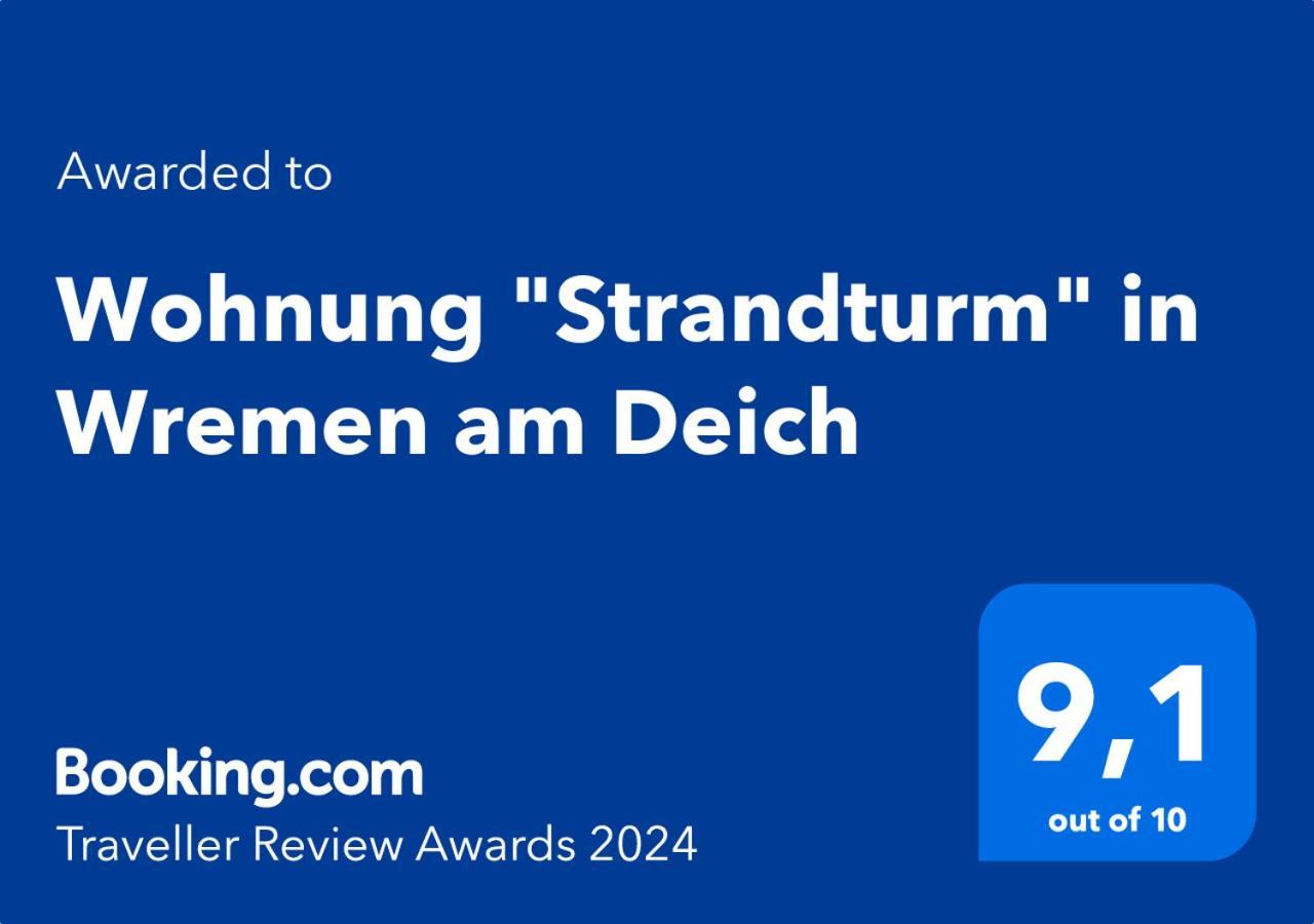 Wohnung "Strandturm" In Wremen Am Deich エクステリア 写真